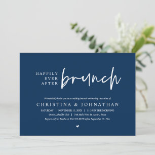Invitation Heureusement toujours après Brunch Wedding Party, 