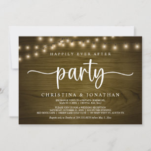 Invitation Heureusement toujours après la fête, String Lights