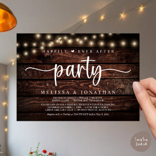 Invitation Heureusement toujours après la fête, String Lights