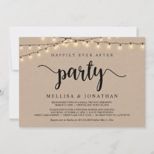 Invitation Heureusement toujours après la fête, String Lights