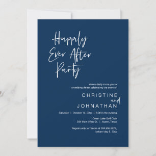 Invitation Heureux Après La Fête, Dîner Mariage Danser