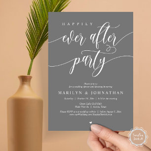 Invitation Heureux Après La Fête, Dîner Mariage Danser