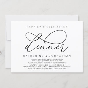 Invitation Heureux Après Le Dîner, Parti Romantique Moderne