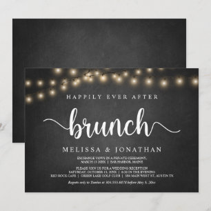 Invitation Heureux Jamais Après Brunch, Lumière À Cordes, Elo