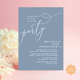 Invitation Heureux Jamais Après Le Dîner D'Elopement Du Maria