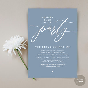 Invitation Heureux Jamais Après Le Dîner D'Elopement Du Maria