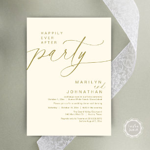 Invitation Heureux Jamais Après Le Dîner D'Elopement Du Maria