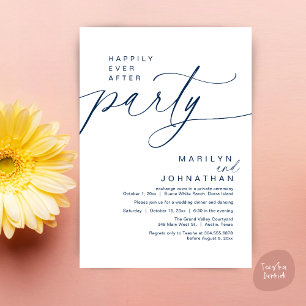 Invitation Heureux Jamais Après Le Dîner D'Elopement Du Maria