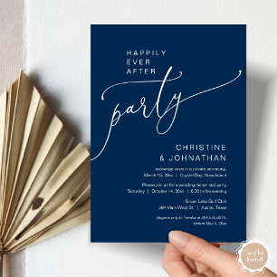 Invitation Heureux Jamais après le parti Mariage Elopement