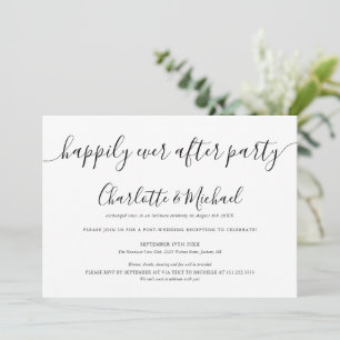 Invitation Heureux Jamais après l'élection du Mariage du part