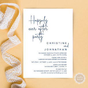 Invitation Heureux Jamais après l'invitation du parti Mariage
