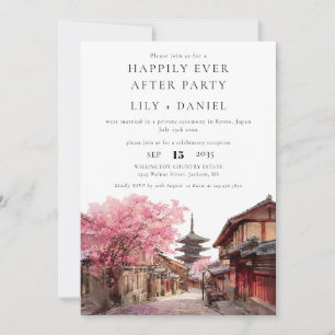 Invitation Heureux Pour Toujours Après Kyoto Japon Mariage