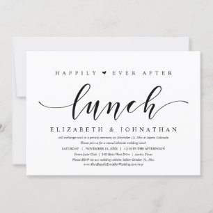 Invitation Heureux pour toujours après le déjeuner, évasion d