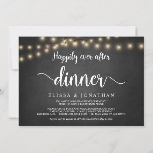 Invitation Heureux pour toujours après le dîner, Lumière de g