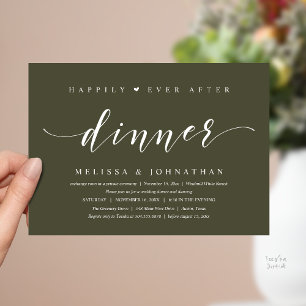 Invitation Heureux pour toujours après le dîner, Moderne Mini