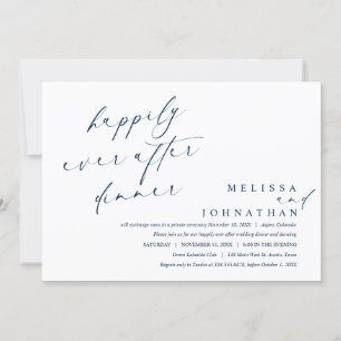 Invitation Heureux pour toujours dîner et danser 