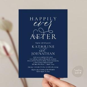 Invitation Heureux Pour Toujours, Réception de Mariage Modern