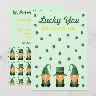 Invitation Heureux que vous fêtez les Gnomes