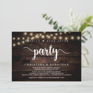 Invitation Heureux toujours après la fête, les lumières à cor