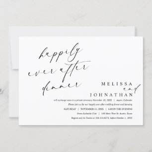 Invitation Heureux toujours après le dîner et la danse