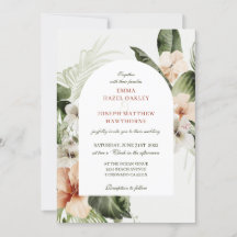 Hibiscus tropical boho pastel Mariage floral
