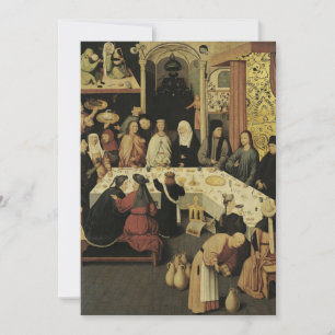 Invitation Hieronymus Bosch - La fête du mariage à Cana