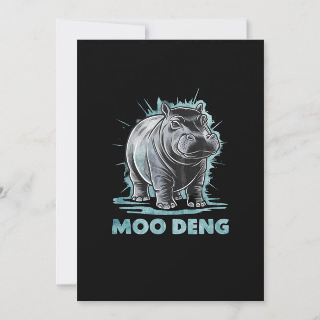 Invitation Hippo Radiant Moo Deng (Devant)