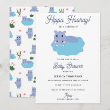 Hippopotame Mignon Hip Hippo Hourra Baby Shower