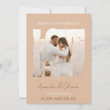Histoire d'amour en lettrage Photo Mariage