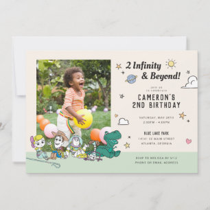 Invitation Histoire du jouet   2 Infinity & Beyond Anniversai