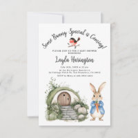 Histoire Lapin Garçon Baby Shower Forêt Terrier Ja