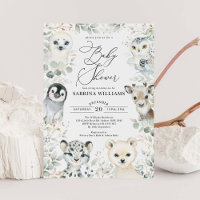 Hiver Arctique Animaux Baby showers neutres selon 