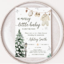 Hiver Joyeux Baby shower Vêtements de bébé