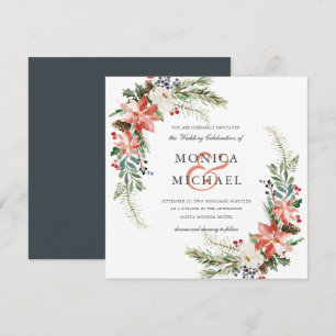 Invitation Hiver mystique   Mariage botanique