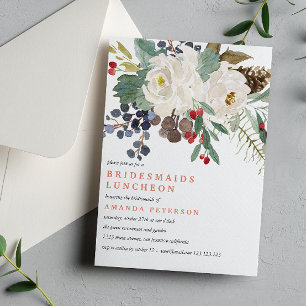 Invitation Hiver mystique   Mariage du déjeuner pour femmes d