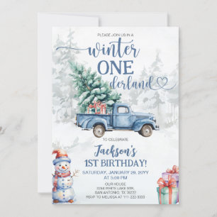 Invitation Hiver Onederland 1er anniversaire