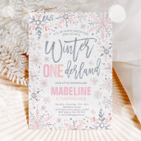 Hiver ONEderland Silver Flocon de neige 1er annive