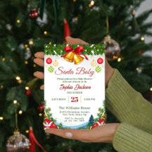 hiver Père Noël bébé Noël Baby shower de vacances