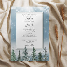 Hiver Pins Rustiques Lanterne Mariage botanique