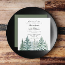 Hiver Pins Rustiques Lanterne Mariage botanique