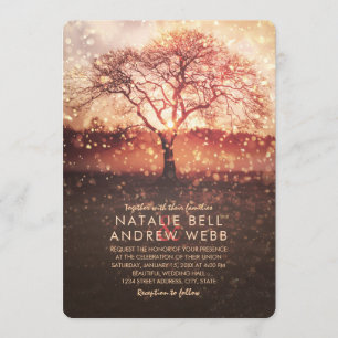 Invitation Hiver rustique épousant la chute élégante de
