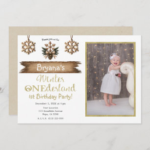 Invitation Hiver scandinave UN Derland 1 1er anniversaire