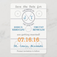 Hockey Amour Sauvegarder la Date