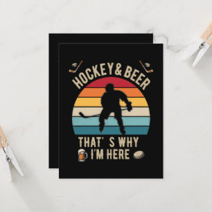 Invitation Hockey en détresse et Hockey de jeu de mots sur la