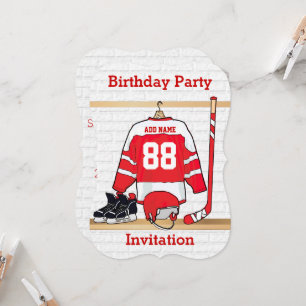 Invitation Hockey sur glace du Jersey