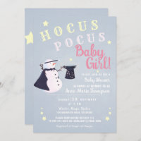 Hocus Pocus Magic Snowman Hiver Baby shower fille