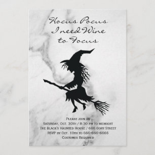 Invitation Hocus Pocus Witch