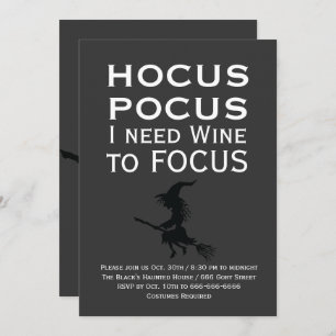 Invitation HOCUS POCUS Witch