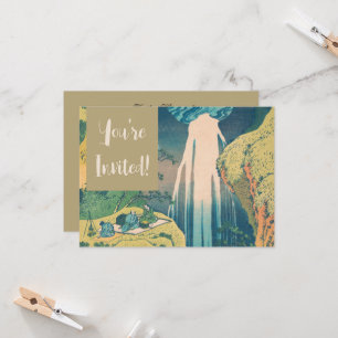 Invitation Hokusai Amida Cascade Japon