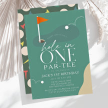 Hole in One Golf Course 1st Birthday Par-Tee